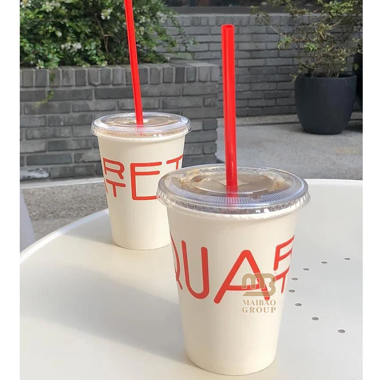 Пользовательские одноразовые бумажные стаканчики для чая с одной/двумя стенками, чашки для напитков, пузырьковый чай, кофе, молочные коктейли, бумажные стаканчики 6 унций 8 унций 12 унций