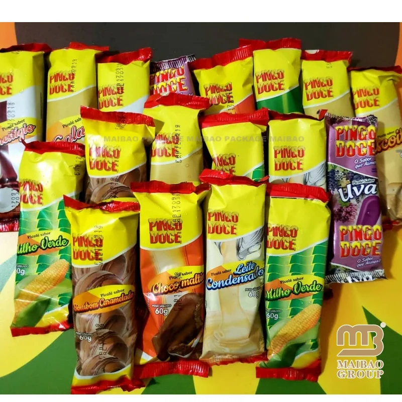 Дизайн упаковки. Изготовление на заказ. Пластиковые хорошие упаковочные пакеты. Empaque De Helado. Обертки для мороженого. Упаковочная сумка.