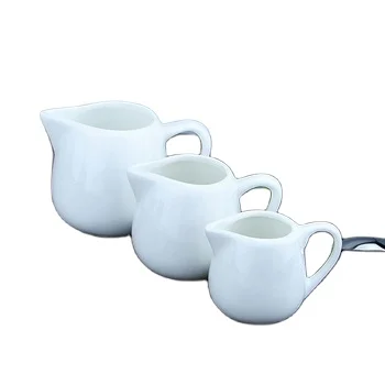 2018 Элегантная белая фарфоровая посуда Керамические кувшины для молока сливочники для использования на кухне