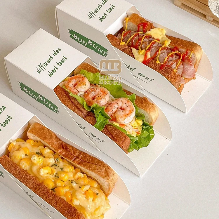 Пользовательский ящик на вынос, коробки для еды, завтрак, обед, эко-упаковочная коробка для пищевых продуктов, ящик для ломтиков, бургер, картофель фри, сэндвич, бумажная коробка