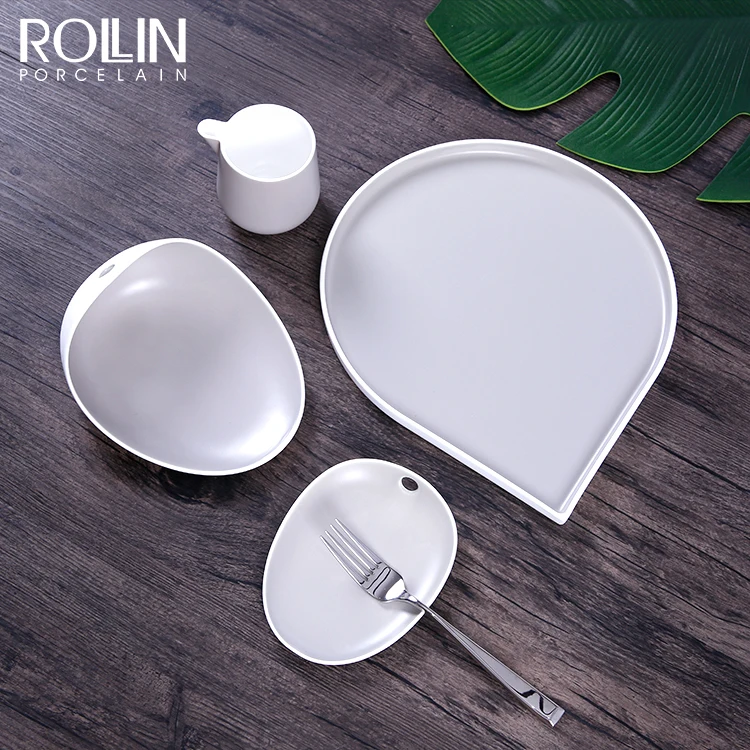 Высококачественная посуда из костяного фарфора, наборы мисок и тарелок из костяного фарфора, набор столовой посуды для отеля, оптовая продажа, фарфоровая тарелка