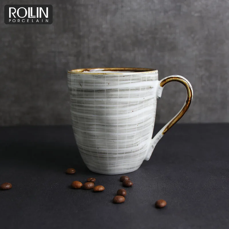 Керамическая кофейная кружка с принтом логотипа на заказ, фарфоровая кружка, керамическая кружка