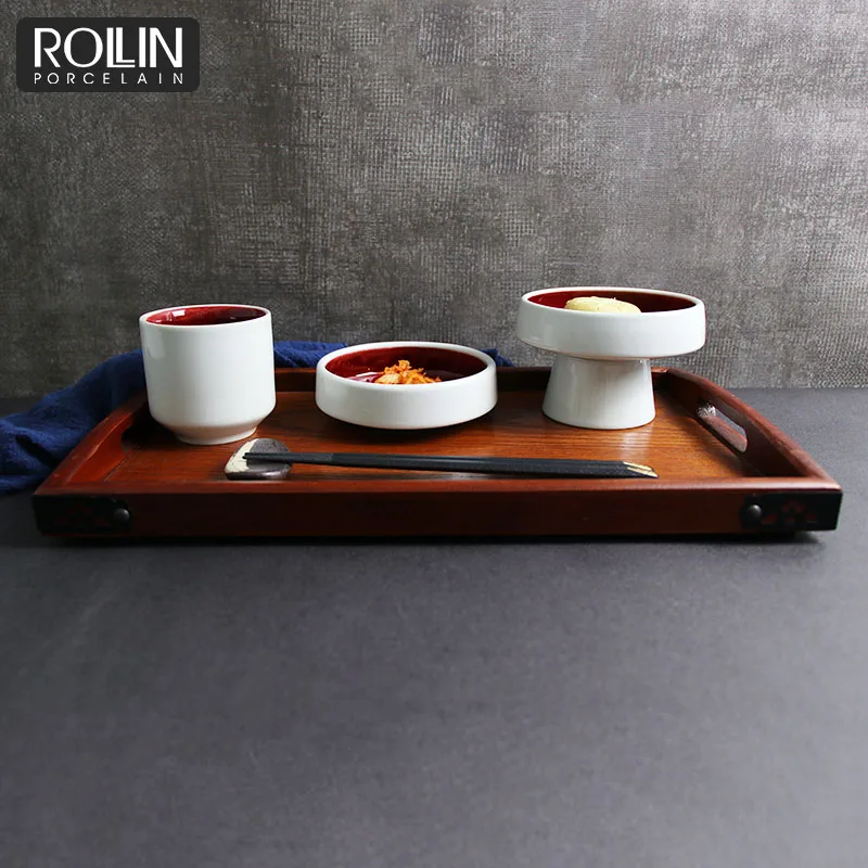 Тарелка для торта на подставке Фарфоровые блюда для фруктов Фарфоровая миска на подставке Украшения для еды Чаша для десерта на подставке