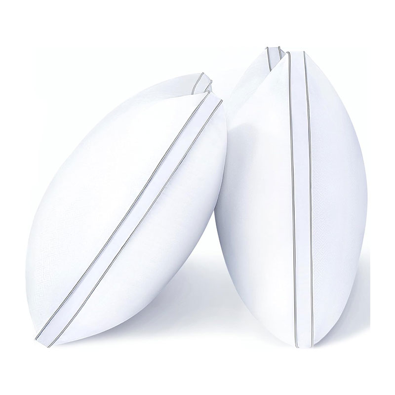 OEKO-TEX Индивидуальные мягкие подушки из микрофибры королевского размера гостиничного качества со складками, современные подушки из микрофибры для шеи, альтернатива пуху