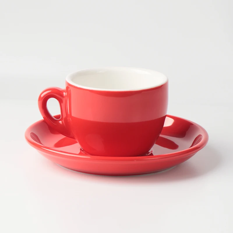 Оптовый ресторан, отель, цветной набор чайных чашек, блюдце, кафе, фарфоровый керамический набор кофейных чашек