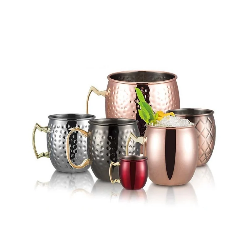 Московская кружка-мул, оптовая продажа, нержавеющая сталь с гравировкой, свадебная чашка для вина, вечерние чашки для пива, коктейля, медная кружка, кованая