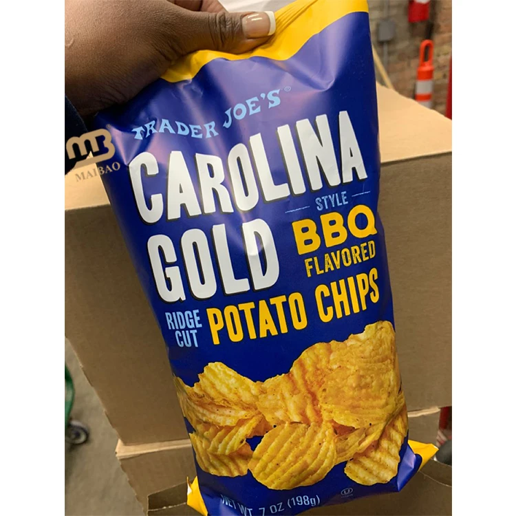 Индивидуальный печатный упаковочный пакет для картофельных чипсов, алюминиевая фольга, пластиковый пищевой мешок для подорожника, банановых чипсов, пустой рулон, мешок для закусок, попкорна