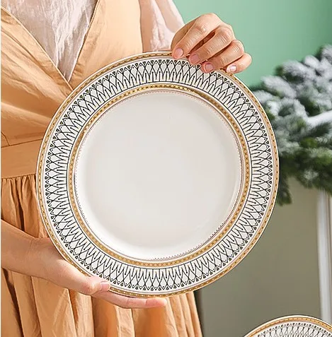 Wholesale Japanese-style Ceramic Tableware Creative Nordic Style Ceramic Bowl Dish Set