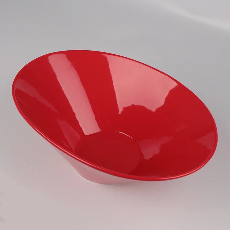 Посуда красного цвета Овальная салатница для супа Керамические тарелки Салатница Керамическая салатница