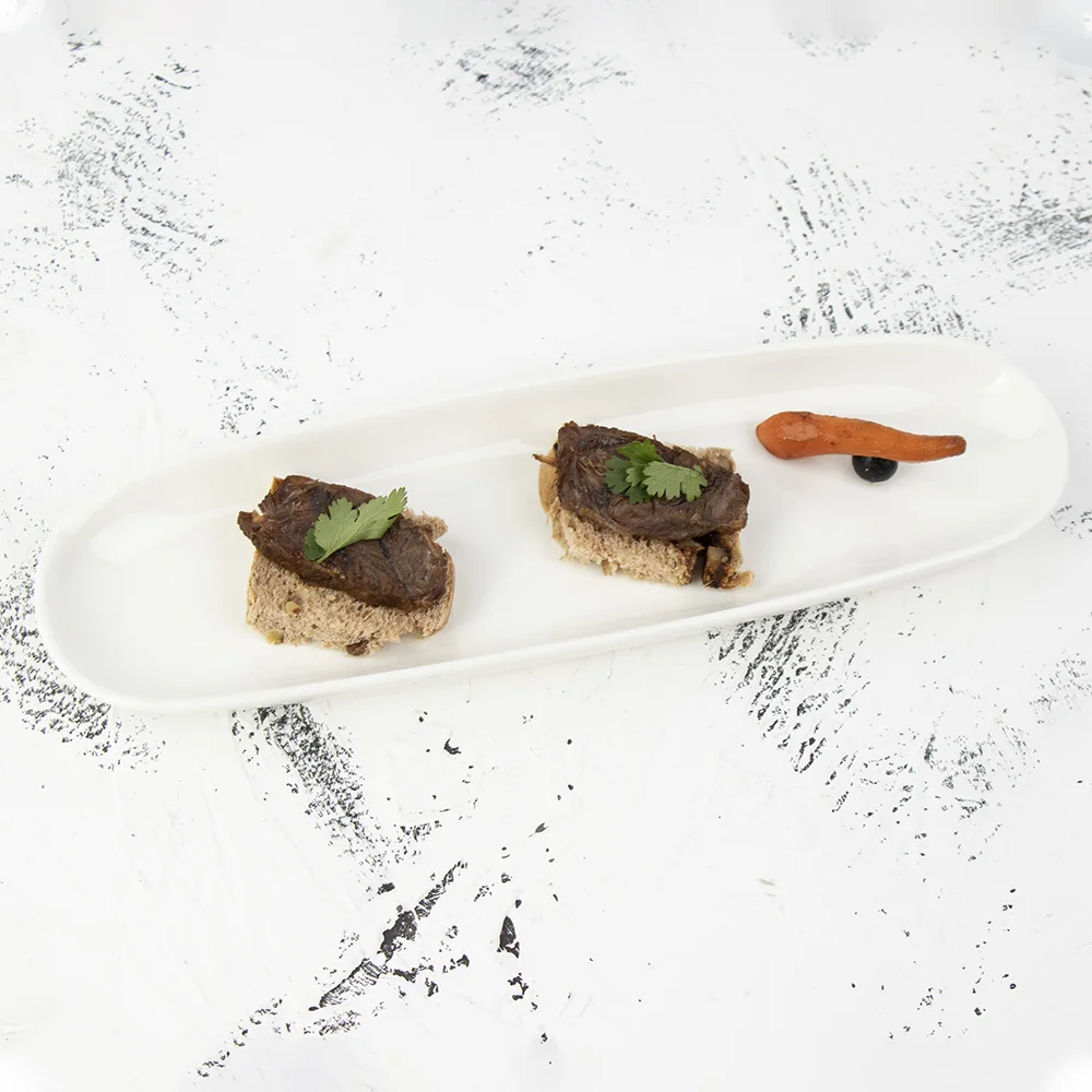 Оптовая продажа, фабрика посуды для отелей, современный дизайн, белые обеденные тарелки, фарфоровая тарелка для ресторана, набор столовой посуды