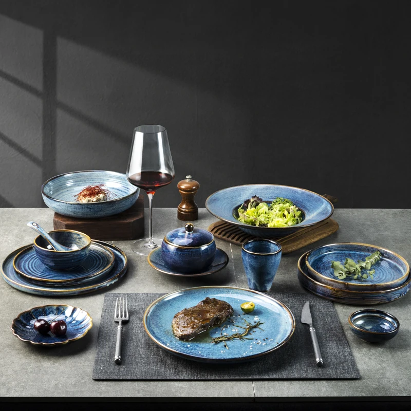 Термальная тарелка, обеденный набор в европейском стиле, роскошные наборы посуды, посуда для вечеринок