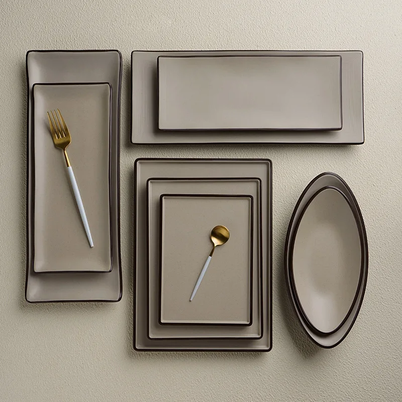 Набор столовой посуды из меламина Круглый и квадратный обеденный набор для отеля, прямые продажи с фабрики