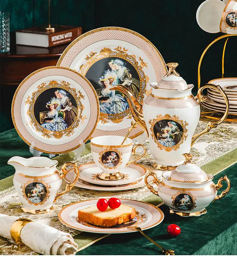 Factory  Direct Sale New Design Hotel Home Restaurant Glazed Popular Teapot Set