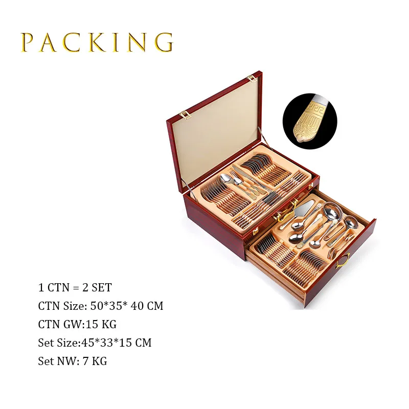 Hot Sale Restaurant Wedding Set 304 Stainless Steel Silver Knife and Fork Flatware Cutlery