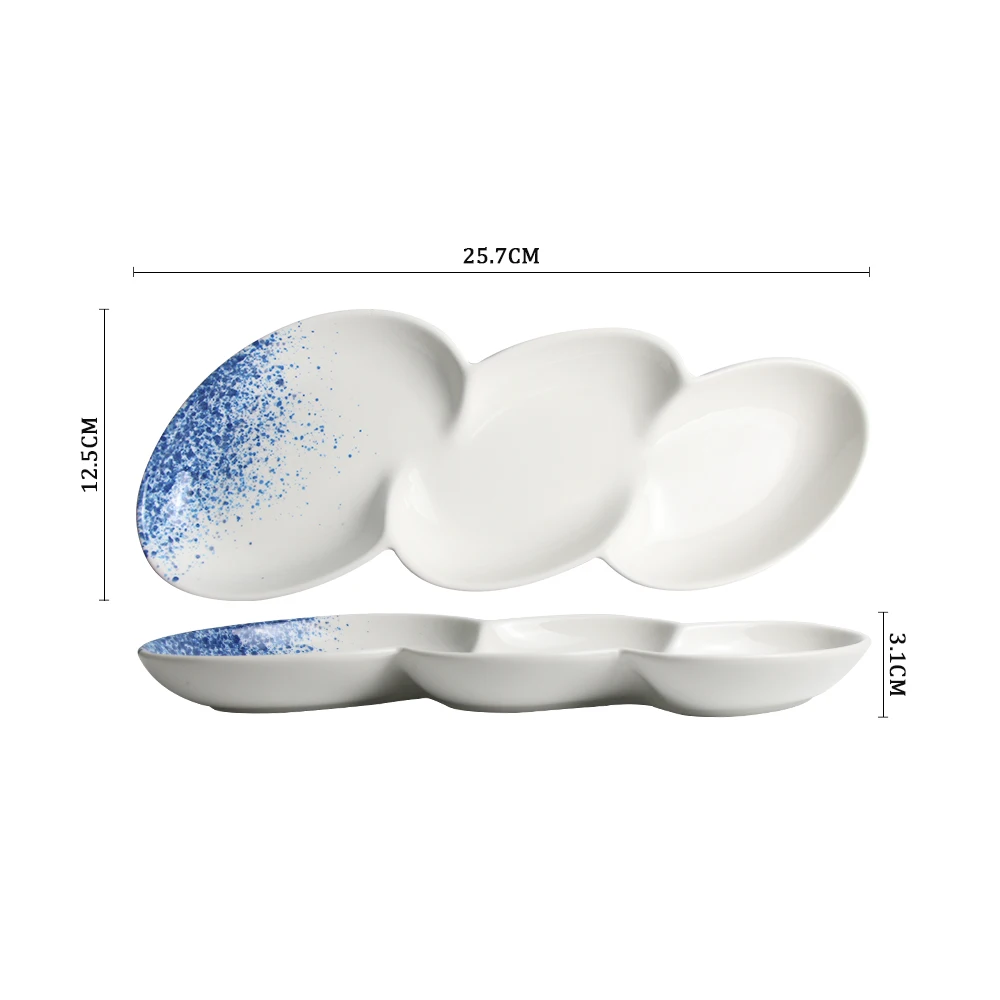 Индивидуальный дизайн логотипа, обеденная тарелка, посуда, посуда, тарелка для конфет и сладостей, тарелки с отделениями для шведского стола