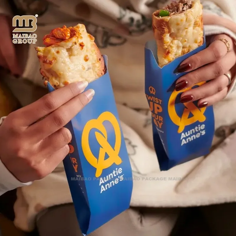 Изготовленные на заказ пакеты для выпечки из крафт-бумаги с логотипом, бумажные пакеты для печенья, хлеба, круассанов для пищевых продуктов, маслостойкие пакеты для упаковки картофеля фри на вынос