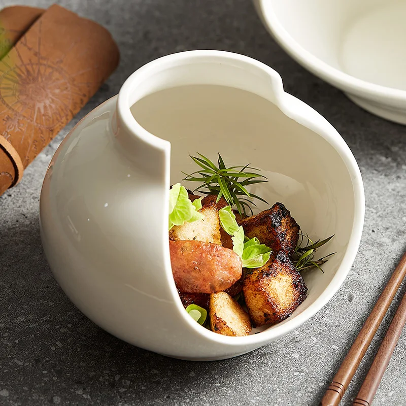 Modern Luxury Bone China Flat Buffet Plate Disposable Pure White Western Steak Dish for Hotels Restaurants Parties Stocked