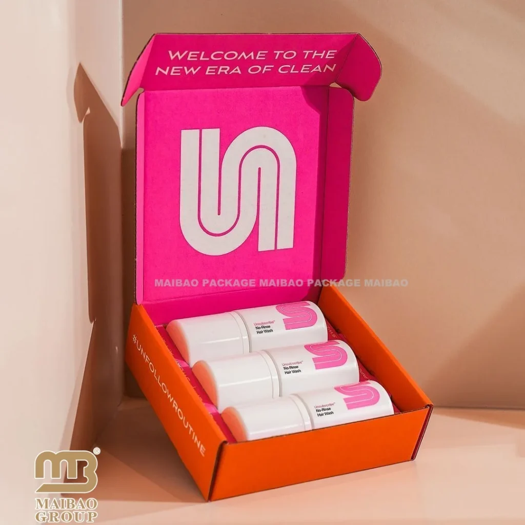 Оптовая продажа роскошных косметических очков упаковка индивидуальная печать черный розовый гофрированный почтовый ящик бумажные коробки для очков