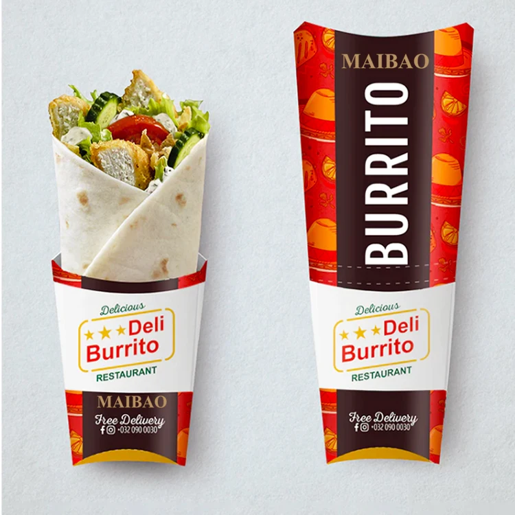 Коробка для рукоделия с курицей и шаурмой с принтом на заказ, упаковочная коробка для шаурмы из эко-бумаги, коробка для арабского буррито, сэндвича, кебаба, куриный рулет