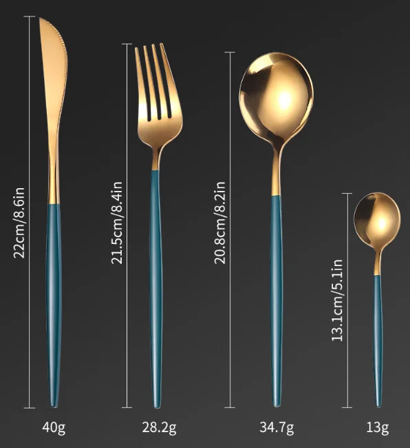 Набор столовых приборов Поставщик столовых приборов премиум-класса 18/8 18/10 Пищевой зеркальный полированный золотой бар Couvert Party Bar