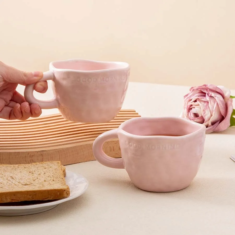 Новые продукты, креативный дизайн, матовая скандинавская уникальная чайная чашка, керамическая кофейная кружка на заказ с ручкой-бабочкой