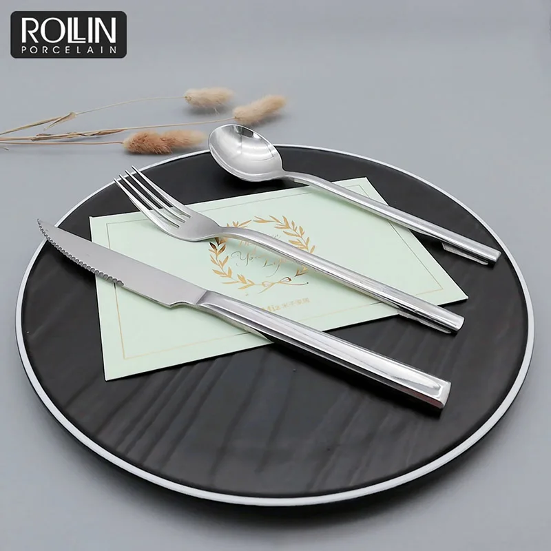Дешевые горячие продажи столовый нож вилка и столовая ложка для свадьбы
