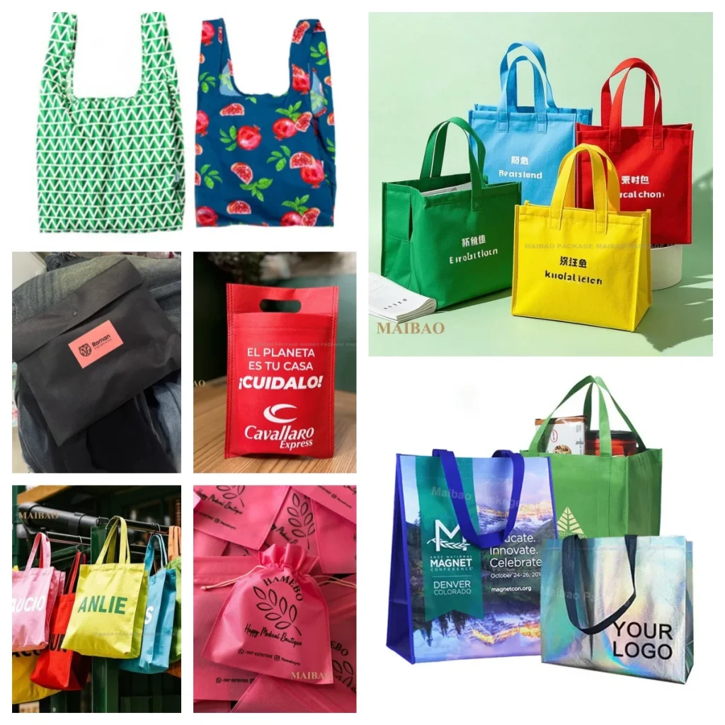 Простая натуральная экологически чистая нетканая сумка для покупок, многоразовая сумка для покупок из хлопка и холста, большая большая сумка с индивидуальным логотипом