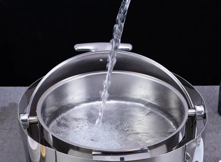 Заводская розетка, утолщенная квадратная круглая плита-буфет из нержавеющей стали, подогреватель еды, жаровня