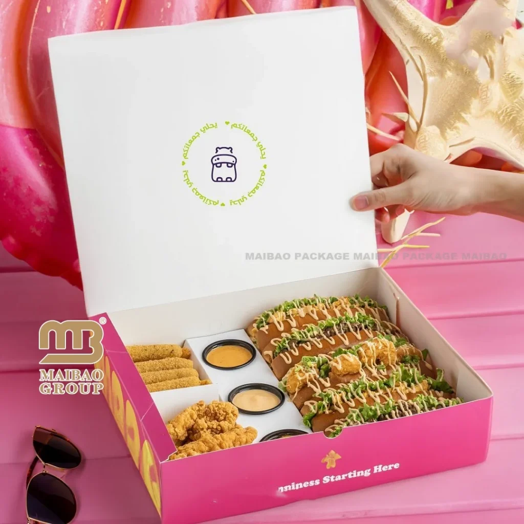 Упаковочная коробка для шаурмы на вынос, крафт-бумага, коробка для шаурмы и картофеля фри, одноразовая упаковка для еды на вынос, коробка для бранча