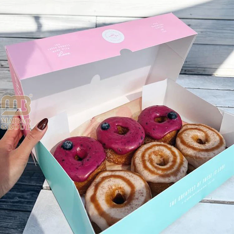 Еда, хлебобулочные изделия, печенье, эклер, упаковочная бумага, коробки для лакомств, изготовленная на заказ крафт-шоколадная коробка, пончик, тирамису, складная картонная коробка для торта