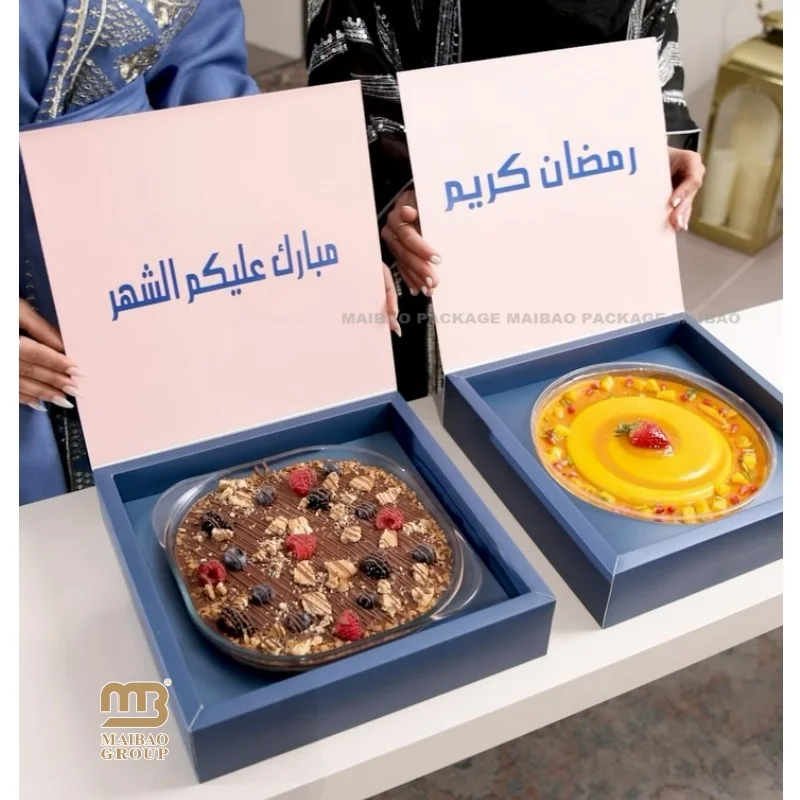 Напечатанная на заказ коробка для уличной еды Ближнего Востока, ресторан, фаст-фуд, выпечка во фритюре, сладкие шарики, коробка для доставки Lugaimat, упаковка