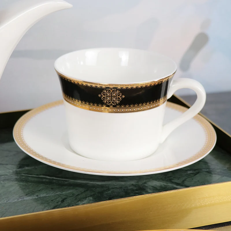 2 предмета лучший изысканный скандинавский роскошный обеденный набор для гостиной из костяного фарфора для гостиной, чашка из костяного фарфора, чайная чашка и наборы блюдец