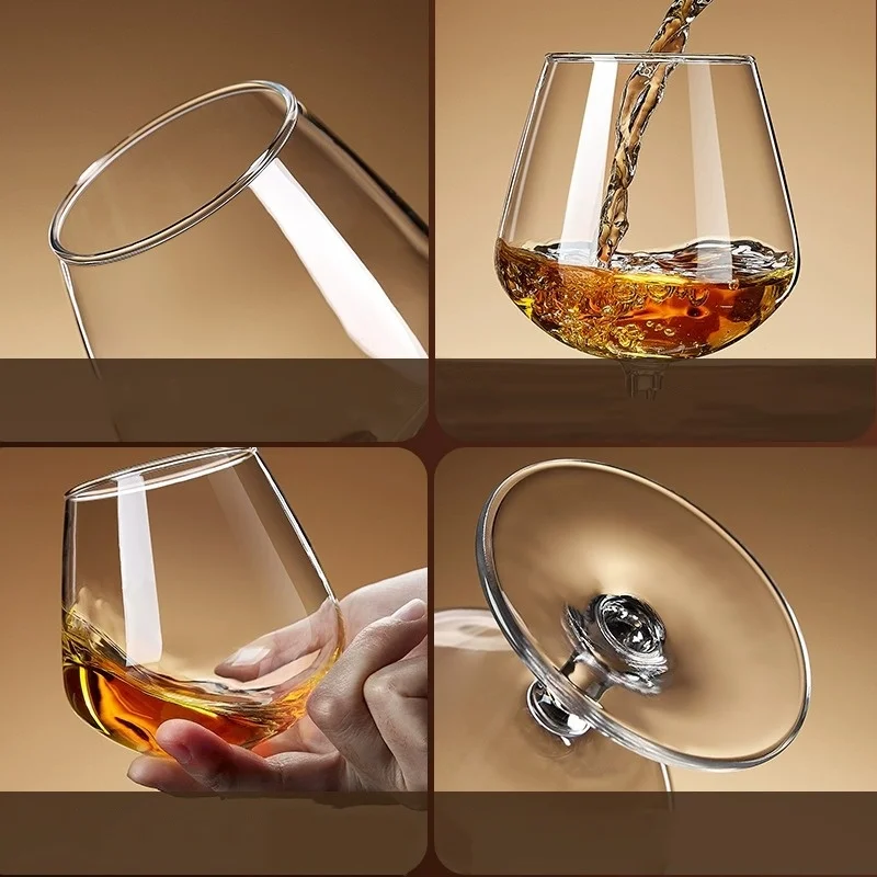 Элегантный роскошный бокал для бренди с короткой ножкой, пластиковая рюмка для коктейля для вина и виски для вечеринок и ресторанов