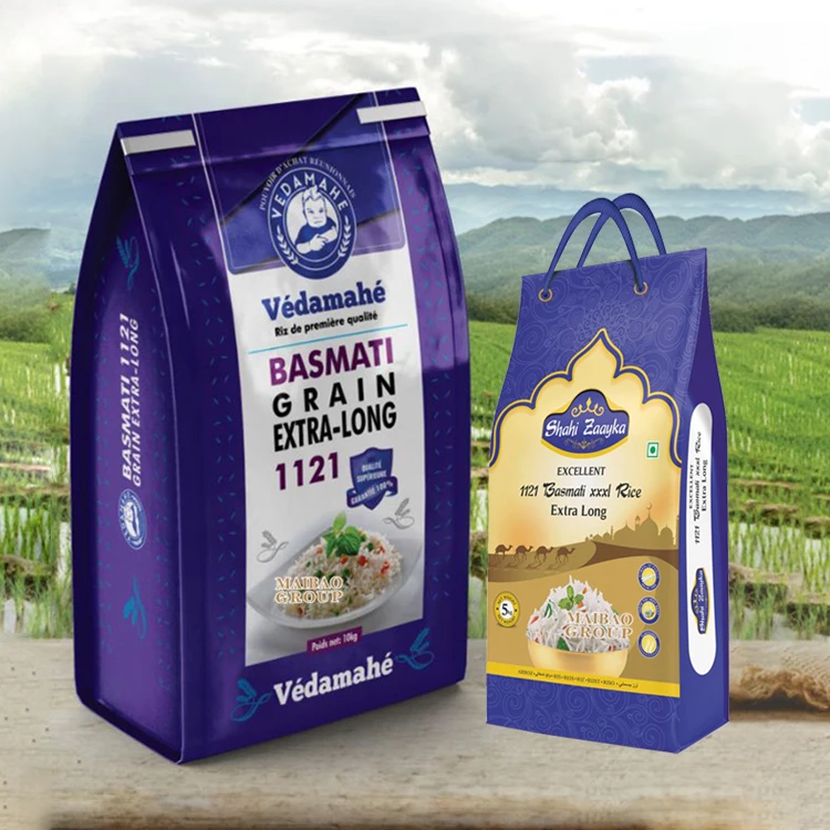 Классический мешок для риса с жасминовым принтом на заказ, 2 кг, 10 кг, с ручкой, вакуумный мешок для упаковки муки, ламинированный пластиковый мешок для риса, 1 кг, 3 кг, 5 кг