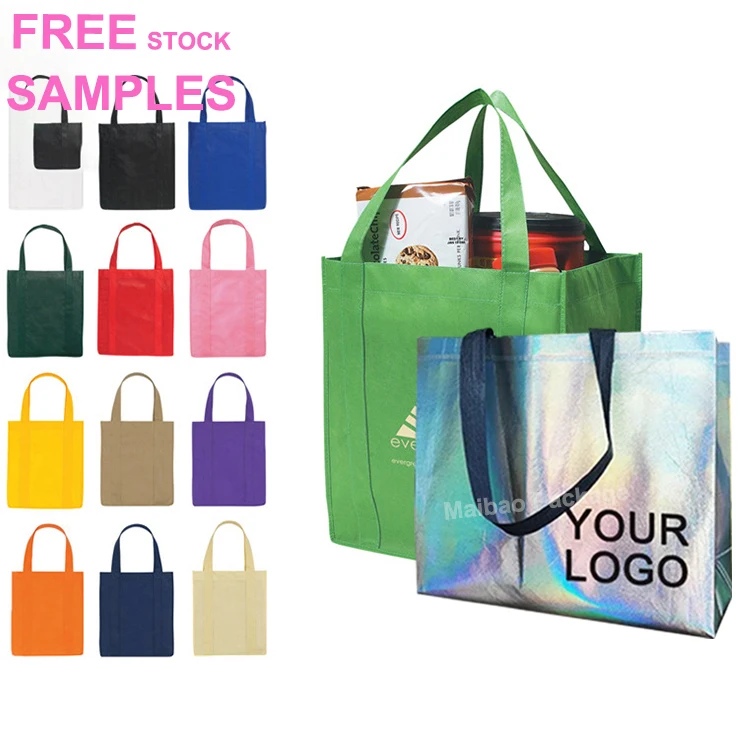 Изготовленная на заказ экологически чистая прочная упаковка для покупок в супермаркете, многоразовая большая сумка из ламинированной полипропиленовой нетканой ткани