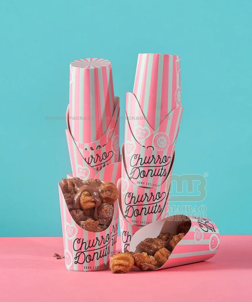 Экологичный одноразовый держатель для бумаги на вынос, упаковка для еды, десертов, эмбаллаж де креп Conos Para блины, персональный вафельный рожок