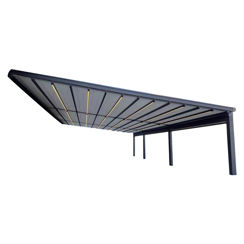 Складной и телескопический навес от солнца с электроприводом, навес от солнца для наружного двора