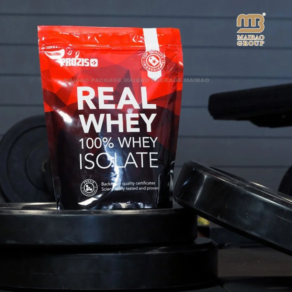 Цифровая печать на заказ Производитель Закрывающаяся упаковка для пищевых продуктов на молнии Пластиковый пакет Мешок для порошка сывороточного протеина с застежкой-молнией