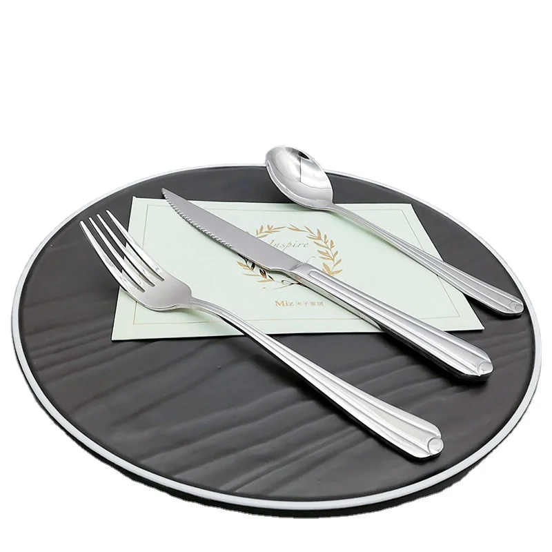 Высококачественные столовые приборы из нержавеющей стали 18-10, набор столовых приборов, настольная вилка, столовая ложка, столовый нож для ресторана