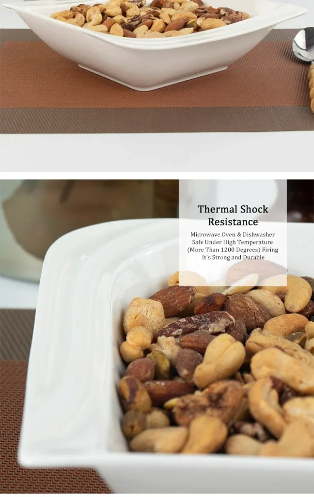 Керамическая фарфоровая посуда для ресторана, набор белых столовых тарелок