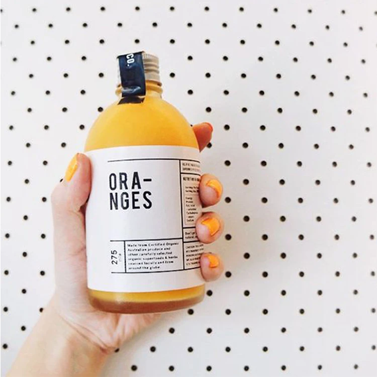 Напечатанная на заказ частная клейкая круглая продукция для напитков, еды, упаковка «спасибо», водонепроницаемая наклейка с логотипом, этикетка для бутылок фруктового сока