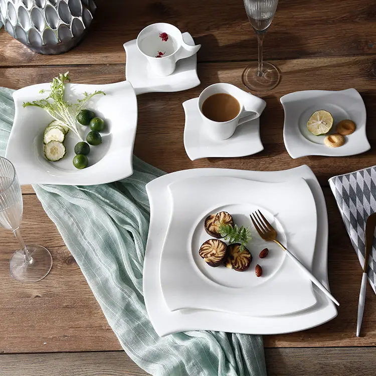 Modern Unique Design Tableware Porcelain Set